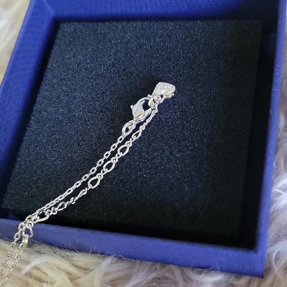 Swarovski Silver Heart Studded Pendant - Picture 10 of 14